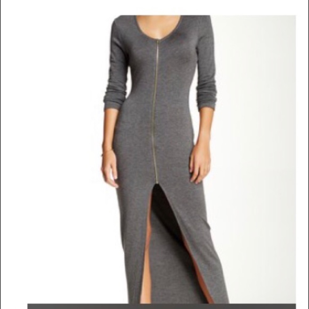 BLVD Long Zipper Dress